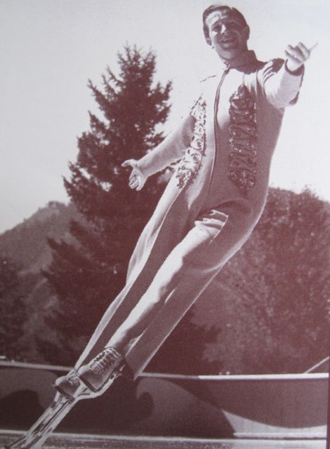Fritz on stilts